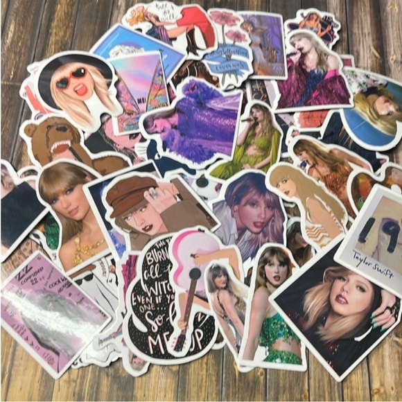 5for$10 Singer Taylor Swift Vibrant 50Pc Album Stickers Stick on Notebook - Picture 6 of 6